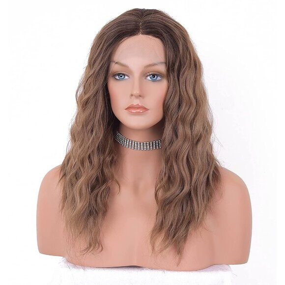 Ombre Brown Middle Part Lace Wig - Picture 4 of 6